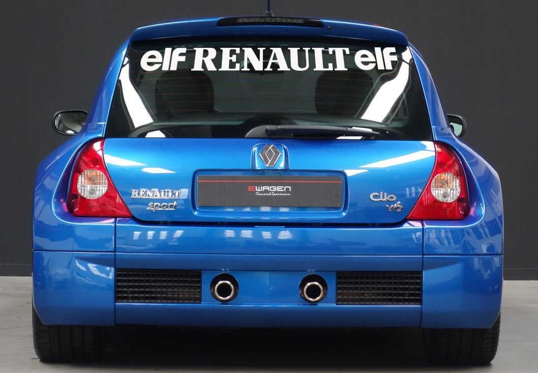 RENAULT ELF WINDSCHUTZSCHEIBENAUFKLEBER