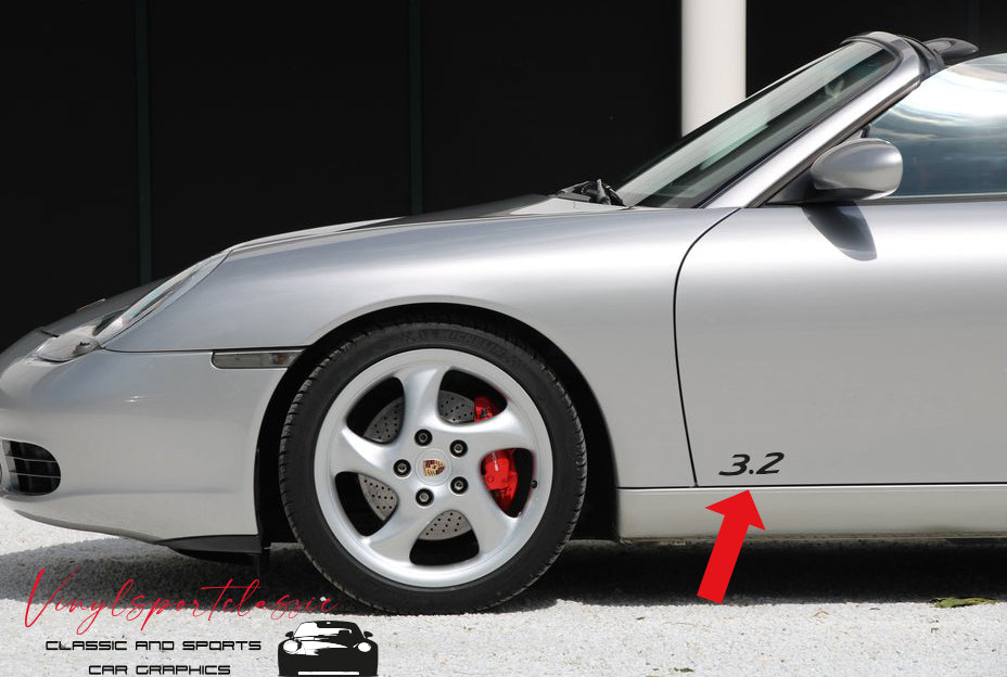 3.2 DECAL SET FOR PORSCHE