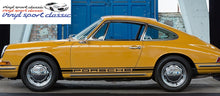 OLD STOCK PORSCHE EARLY 911 CLASSIC STREIFEN OLD FASHION BLOCKY LETTER