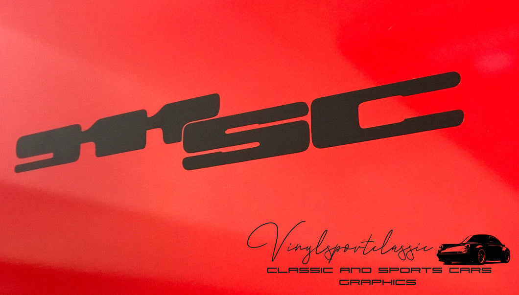 BADGE AUTOCOLLANT ARRIÈRE DE REMPLACEMENT 911 SC POUR PORSCHE 911 SC