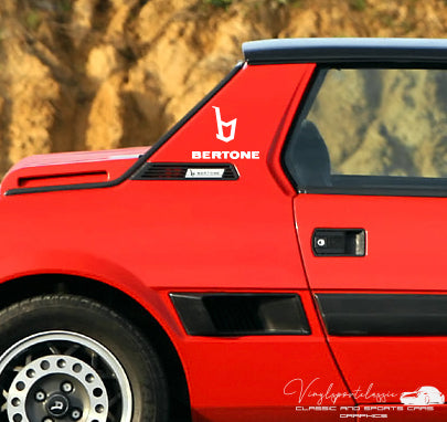 PAIRE D'AUTOCOLLANTS BERTONE