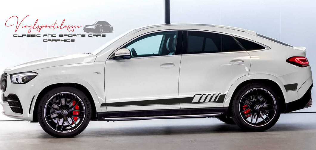 MERCEDES GLE AMG SEITE STREIFEN AUFKLEBER