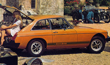 AUTOCOLLANT BANDES LATÉRALES MGB GT
