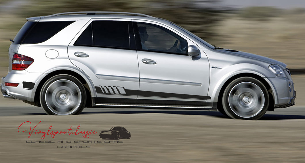 MERCEDES ML AMG SEITENSTREIFEN FÜR ML W164
