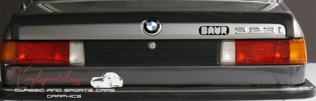 AUTOCOLLANT EXCLUSIF BAUR BMW