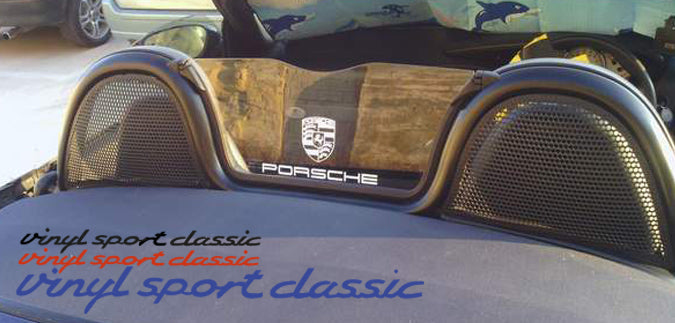 AUTOCOLLANT DÉFLECTEUR DE VENT PORSCHE BOXSTER