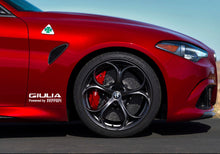 AUTOCOLLANT GIULIA POWERED BY FERRARI POUR ALFA ROMEO GIULIA