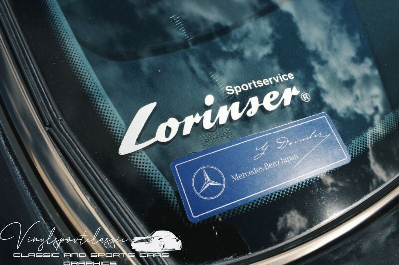 LORINSER SPORTSERVICE WINDOW DECAL FOR MERCEDES BENZ