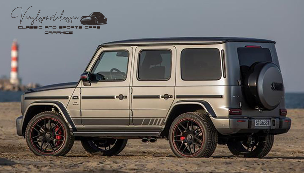 MERCEDES G 63 AMG SEITENSTREIFEN AUFKLEBER