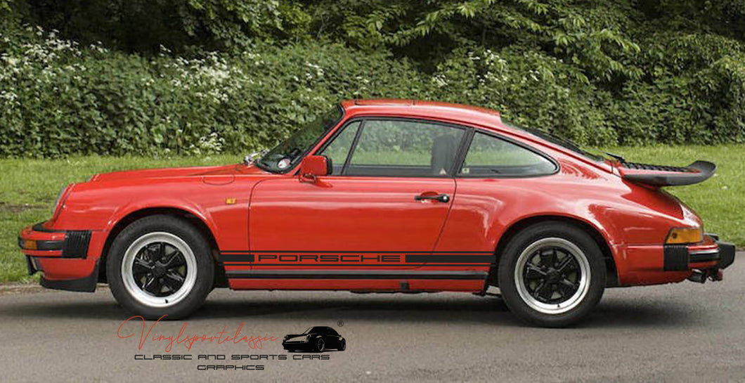 AUTOCOLLANT BANDES LATÉRALES MODÈLE PORSCHE 911 G