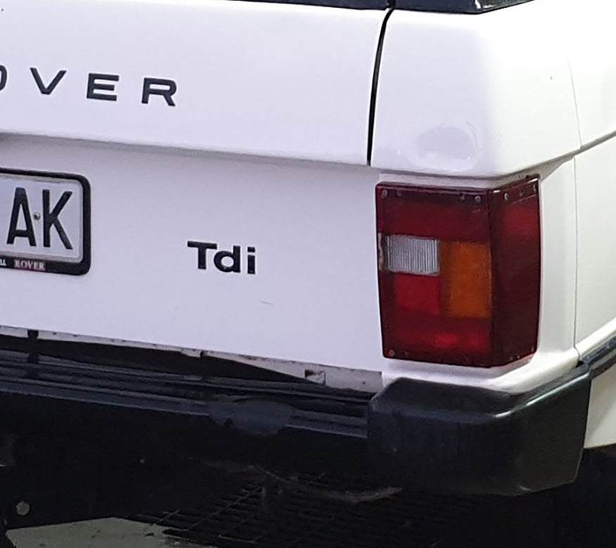 TDI DECAL FOR RANGE ROVER CLASSIC TDI 200 AND TDI 300