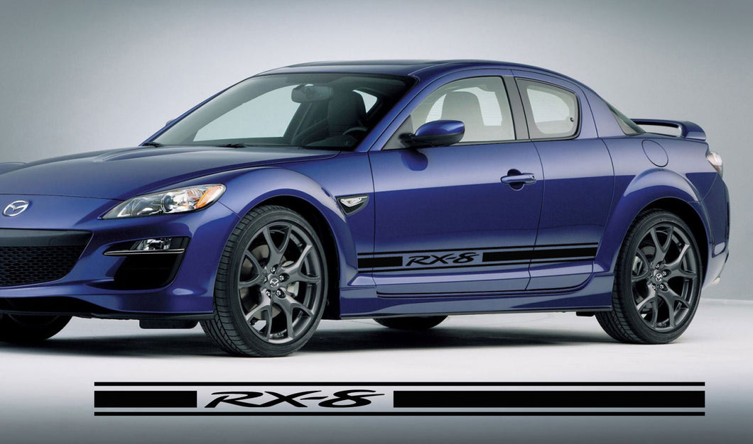 AUTOCOLLANT BANDES LATÉRALES MAZDA RX8
