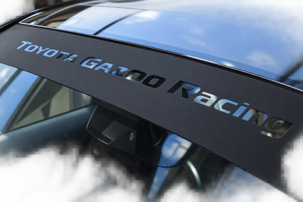 TOYOTA GAZOO RACING NEGATIVE WINDSHIELD DECAL