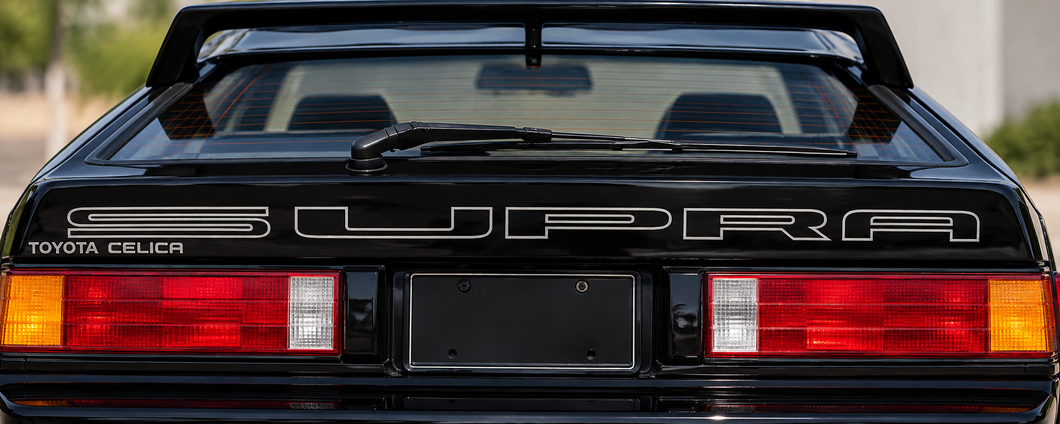 Toyota Celica Supra A60 Rear Decal