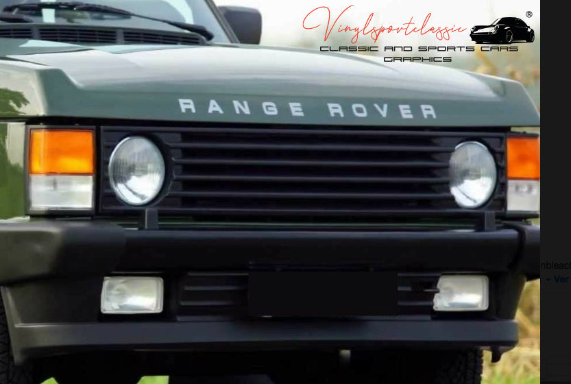 RANGE ROVER CLASSIC FRONT LETTERING DECAL