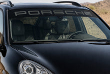 PORSCHE CAYENNE WINDSHIELD DECAL NEGATIVE LETTERS