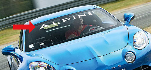 ALPINE A110 WINDSHIELD LETTERING DECAL