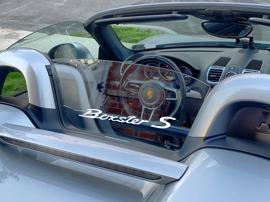 BOXSTER S WIND DEFLECTOR DECAL