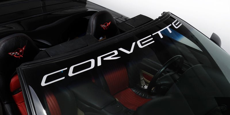 CORVETTE WINDSHIELD DECAL LETTERING - VINYLSPORTCLASSIC