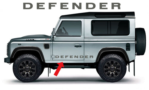 DEFENDER DOOR DECAL SET FOR LAND ROVER - VINYLSPORTCLASSIC