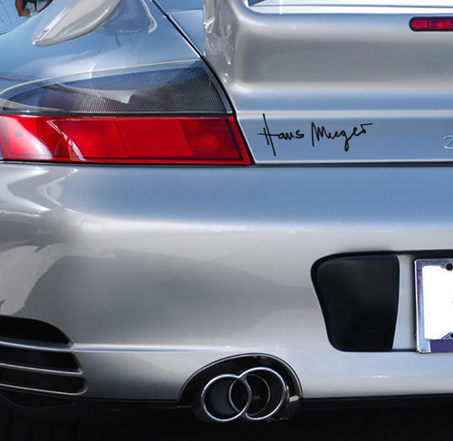 HANS MEZGER SIGNATURE DECAL