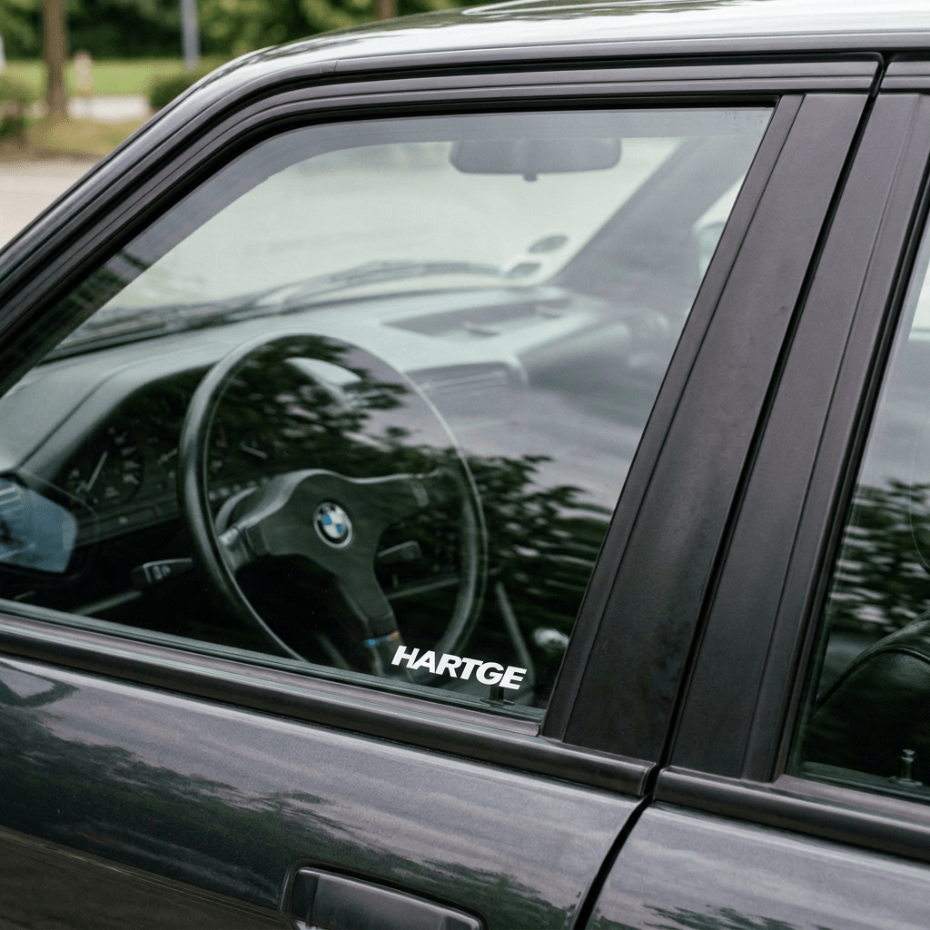 Hartge Window Stickers for BMW – Set of 2, White, 95 mm - VINYLSPORTCLASSIC