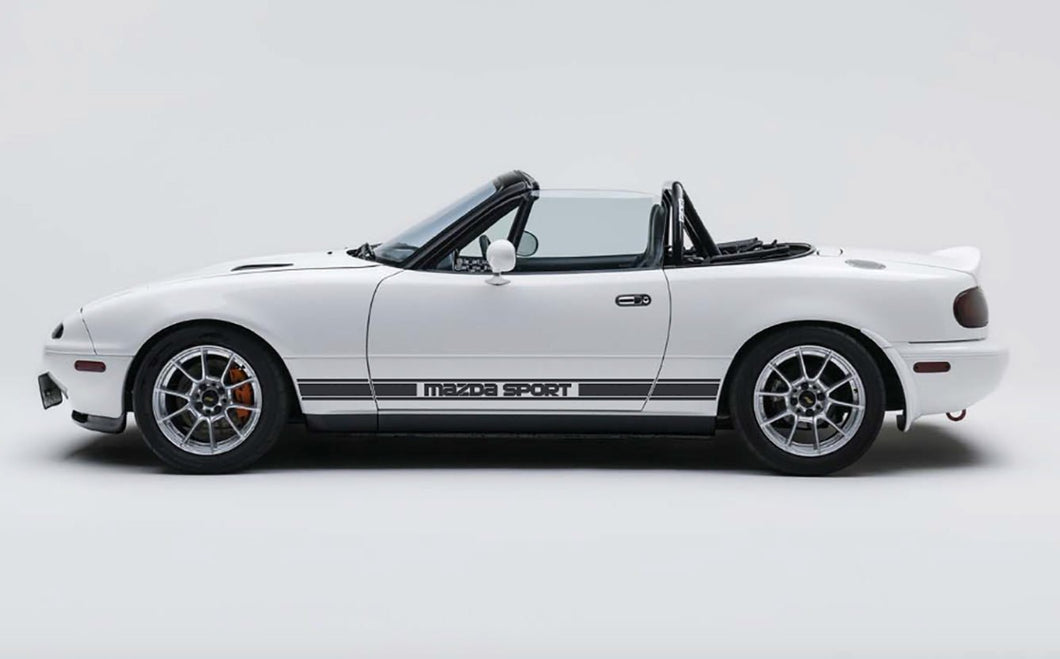 MAZDA SPORT SIDE STRIPES DECAL SET FOR MAZDA MX5 - VINYLSPORTCLASSIC