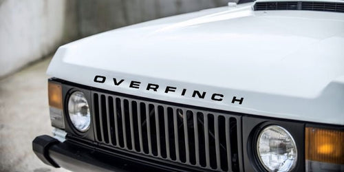 OVERFINCH FRONT LETTERING VINYL DECAL FOR RANGE ROVER CLASSIC - VINYLSPORTCLASSIC