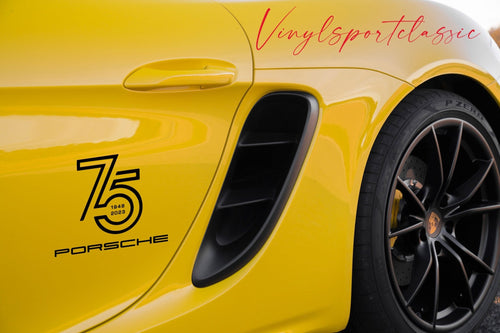 PORSCHE 75 ANNIVERSARY DECAL - VINYLSPORTCLASSIC