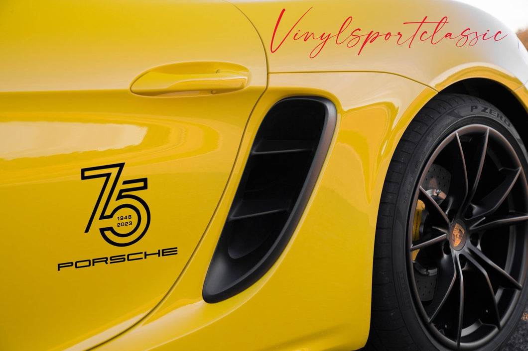 PORSCHE 75 ANNIVERSARY DECAL - VINYLSPORTCLASSIC