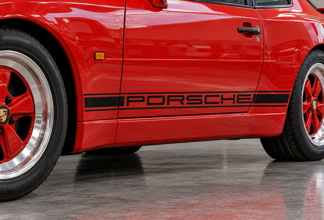 PORSCHE 944 / 924 / 968 POSSITIVE SIDE STRIPES DECAL LAST STOCK - VINYLSPORTCLASSIC