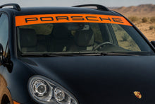 PORSCHE CAYENNE WINDSHIELD DECAL NEGATIVE LETTERS - VINYLSPORTCLASSIC
