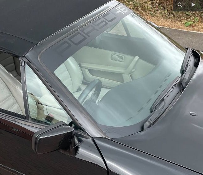 PORSCHE NEGATIVE SUN VISOR DECAL FOR 944 924 AND 968 - VINYLSPORTCLASSIC