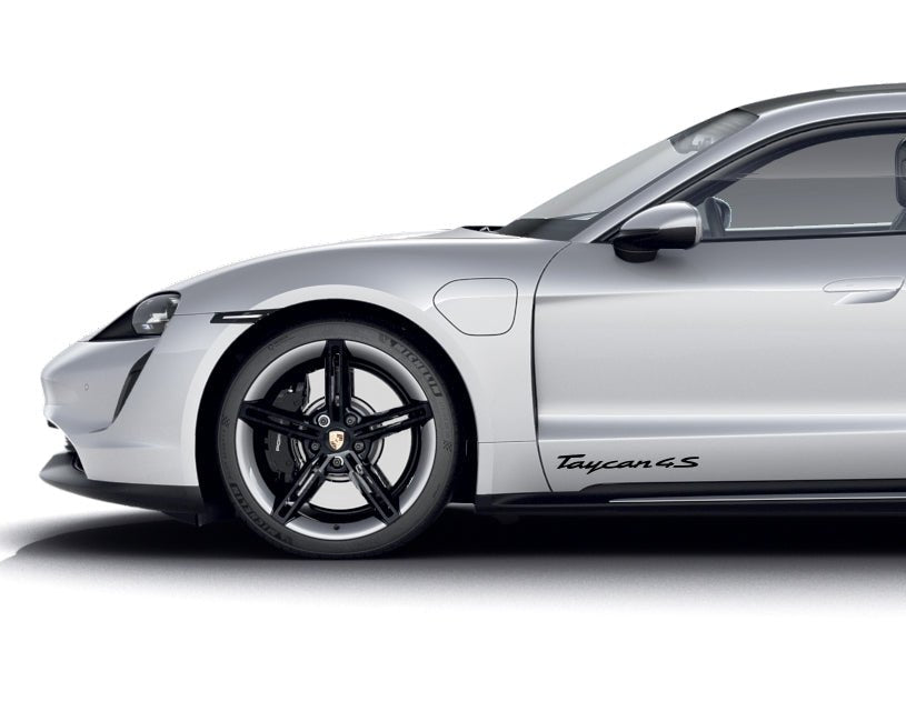 PORSCHE TAYCAN 4S DOOR DECAL SET - VINYLSPORTCLASSIC