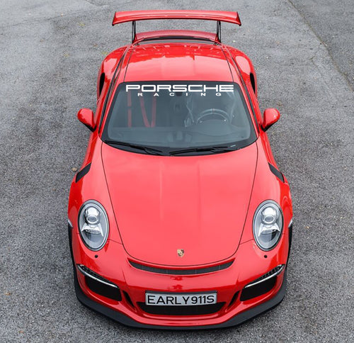 PORSCHE RACING WINDSHIELD DECAL