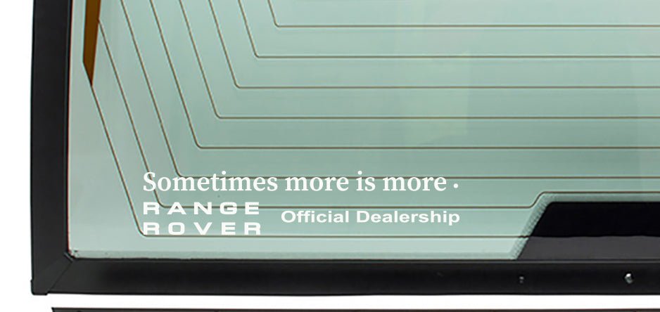 RANGE ROVER CLASSIC DEALERSHIP REAR WINDOW DECAL STICKER - VINYLSPORTCLASSIC