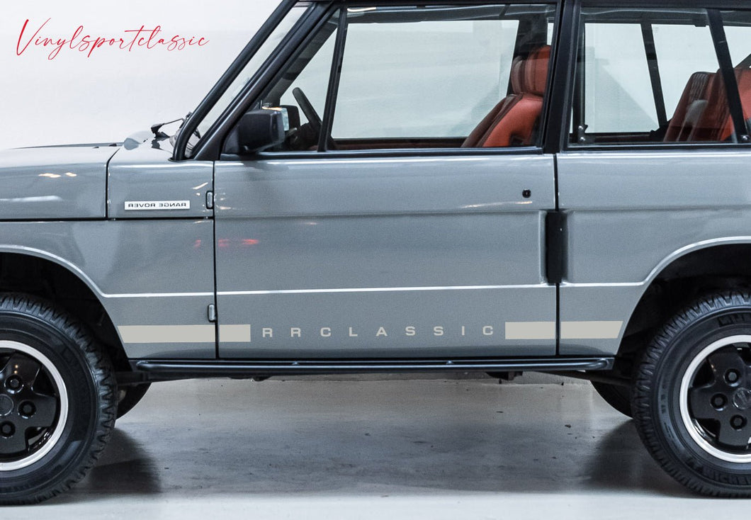 RANGE ROVER CLASSIC SIDE STRIPES VINYL DECAL - VINYLSPORTCLASSIC