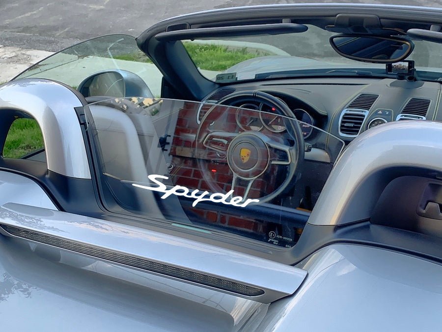 SPYDER WIND DEFLECTOR DECAL FOR YOUR PORSCHE BOXSTER SPYDER - VINYLSPORTCLASSIC