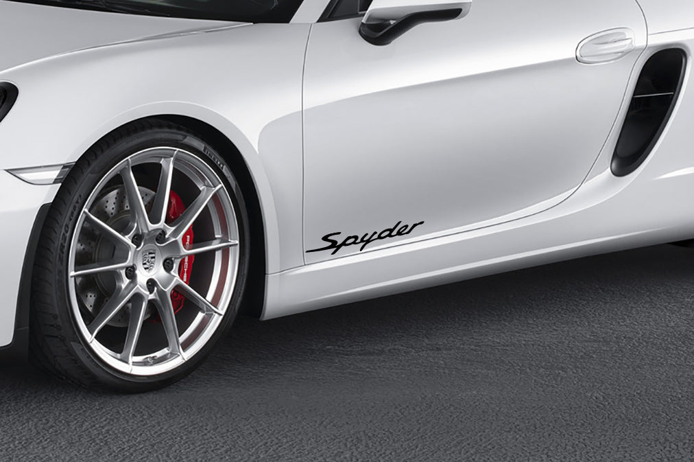 Spyder door decal set for your Porsche Boxster