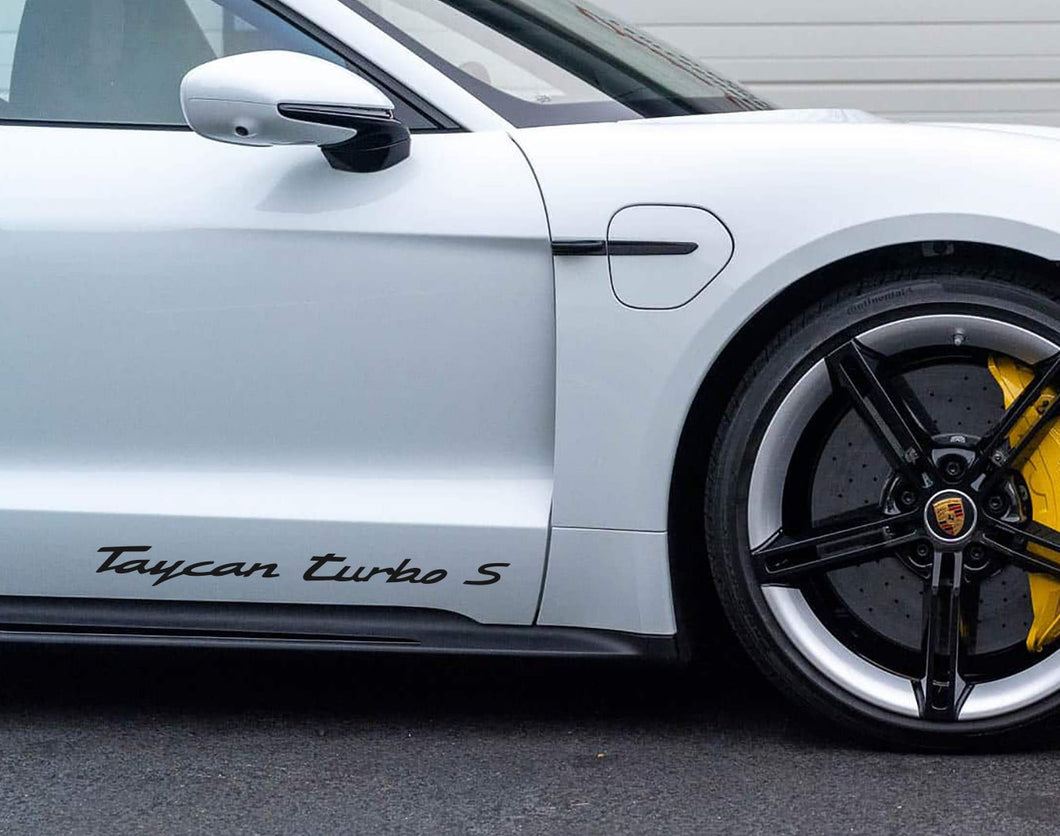 TAYCAN TURBO S DOOR DECAL SET - VINYLSPORTCLASSIC
