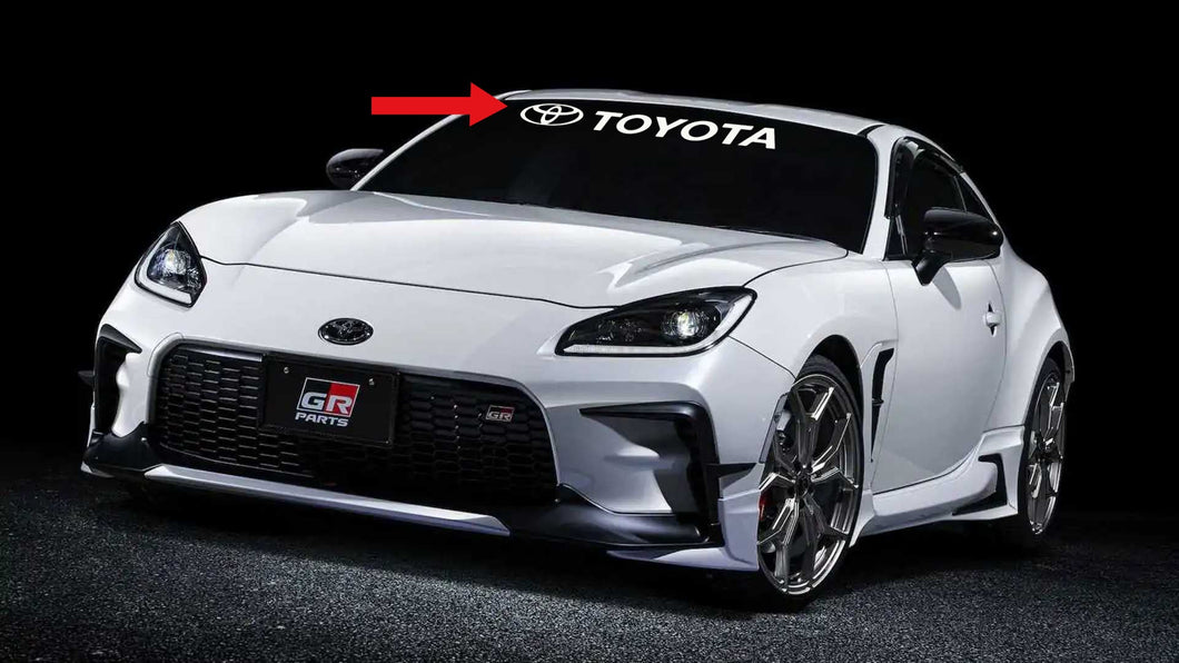 TOYOTA WINDSHIELD DECAL FOR ALL MODELS - VINYLSPORTCLASSIC