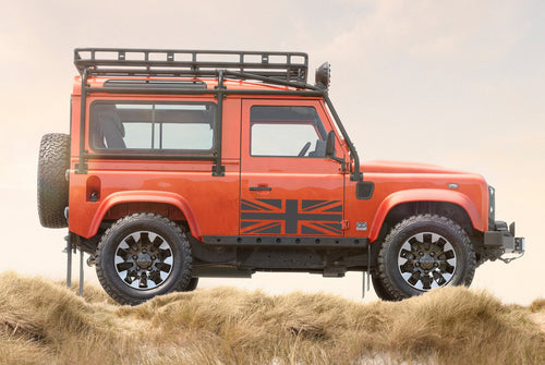 UNION JACK DOOR VINYL DECAL SET FOR LAND ROVER DEFENDER - VINYLSPORTCLASSIC