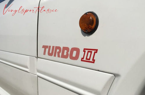 2X TURBO 2 SIDE DECALS FOR MAZDA RX7 TURBO - VINYLSPORTCLASSIC
