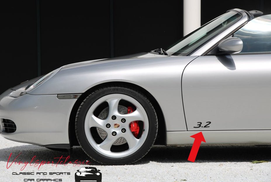 3.2 DECAL SET FOR PORSCHE - VINYLSPORTCLASSIC