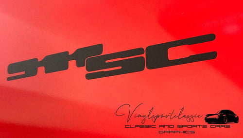 911 SC REAR STICKER BADGE REPLACEMENT FOR PORSCHE 911 SC - VINYLSPORTCLASSIC