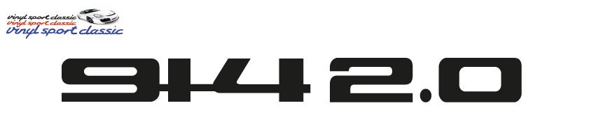 914 2.0 PORSCHE REAR BADGE REPLACEMENT - VINYLSPORTCLASSIC