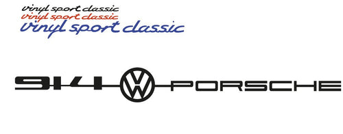 914 VOLKSWAGEN REAR BADGE REPLACEMENT FOR PORSCHE - VINYLSPORTCLASSIC