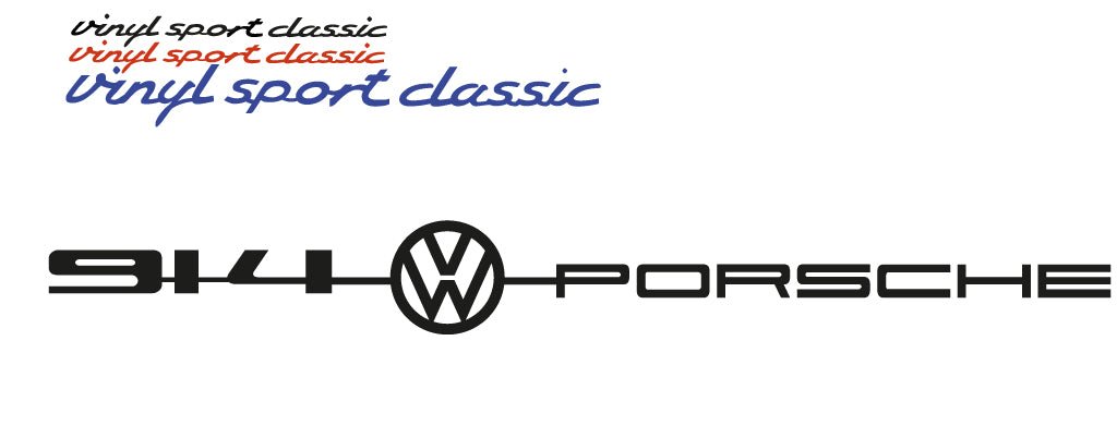 914 VOLKSWAGEN REAR BADGE REPLACEMENT FOR PORSCHE - VINYLSPORTCLASSIC