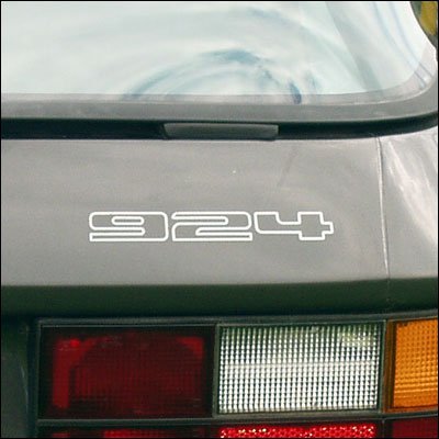 924 REAR BADGE FOR PORSCHE - VINYLSPORTCLASSIC