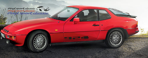 PORSCHE 924 TÜR GROßES AUFKLEBERSET